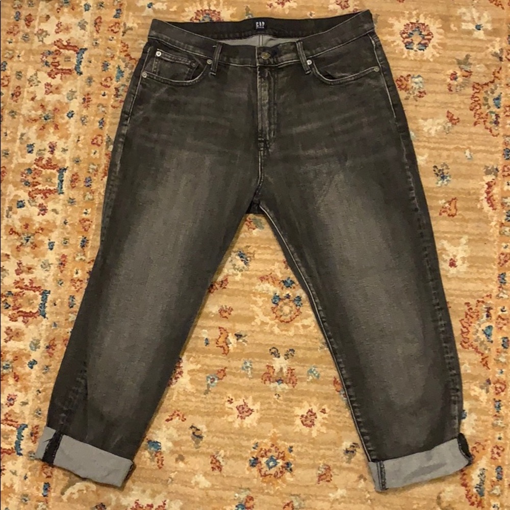 GAP | Girlfriend Cut, Washed Grey Denim -